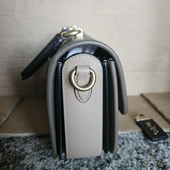 Coach Rogue Top Handle Dark Stone Bag - Picture 4 of 14